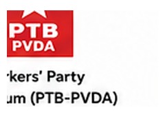 Workers’ Party of Belgium (PTB-PVDA) logo
