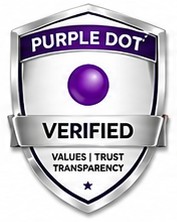 Purple Dot Verified badge